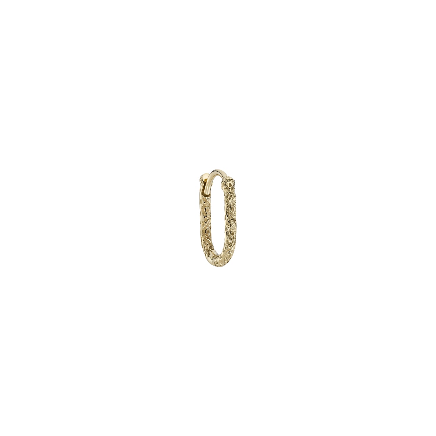 Engraved Oval Clicker Hoop