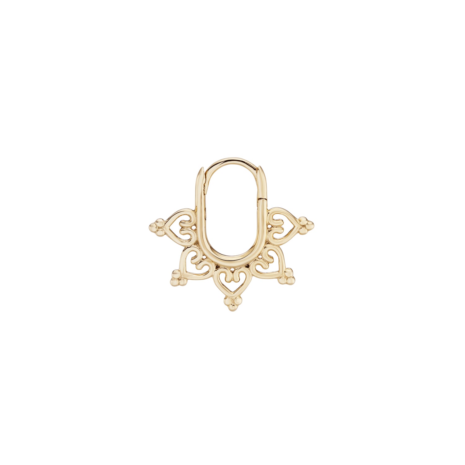 Dala Canelle Oval Clicker Hoop