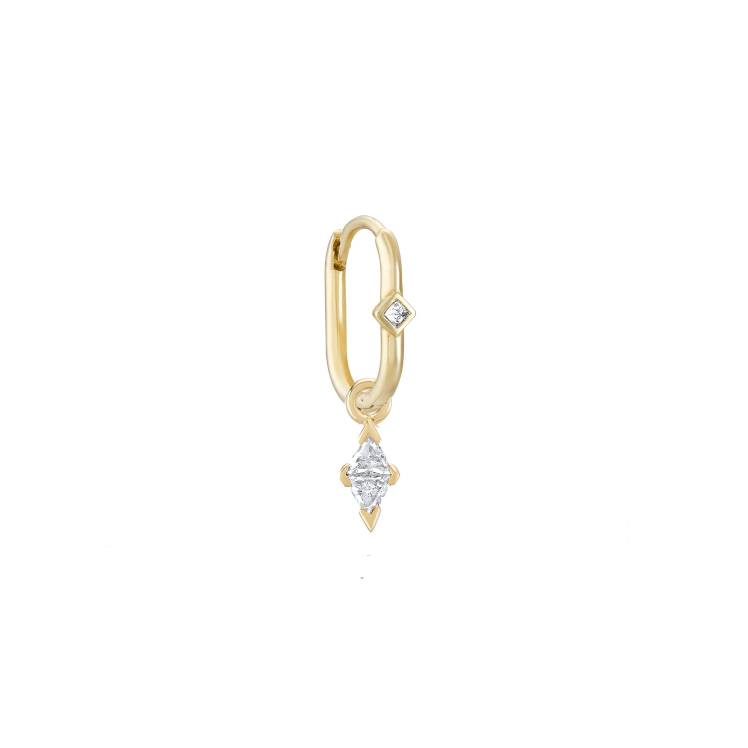 Diamond Date Trillion Original Oval Clicker Hoop