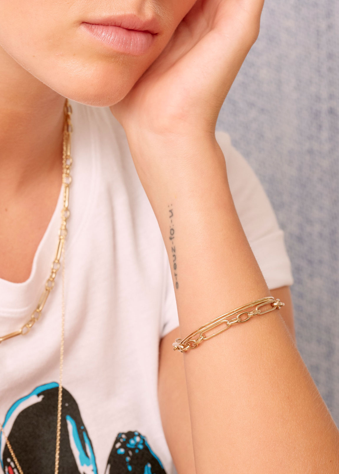 Heavy Ouvert Handmade Chain Bracelet