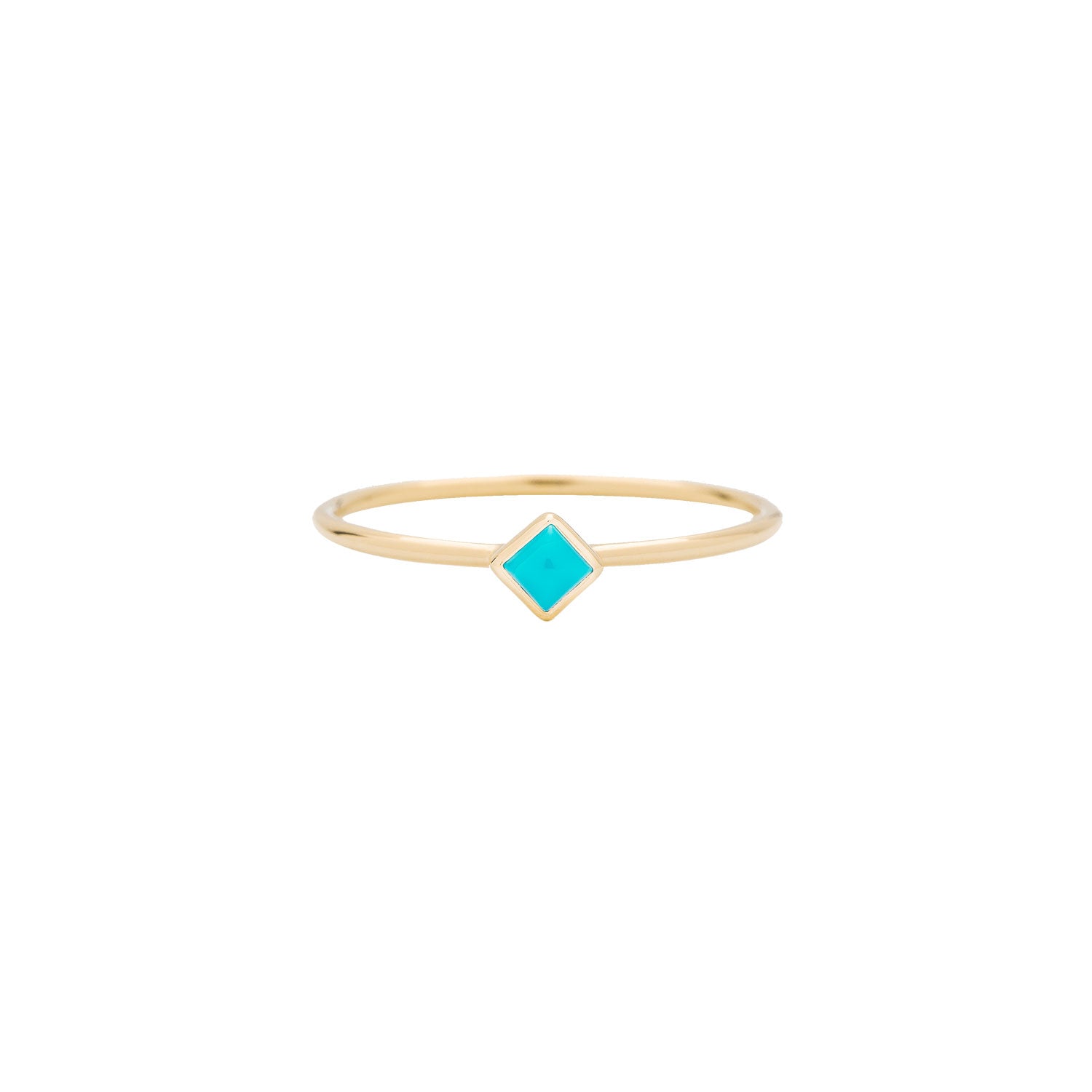 Princess Cut Gemstone Stacking Ring