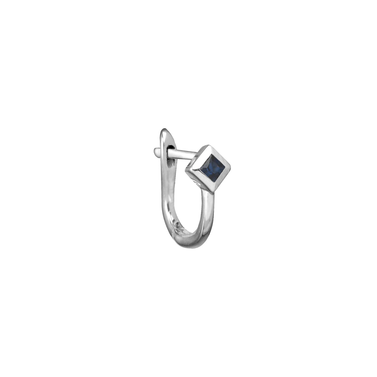 Princess Cut Gemstone Huggies
