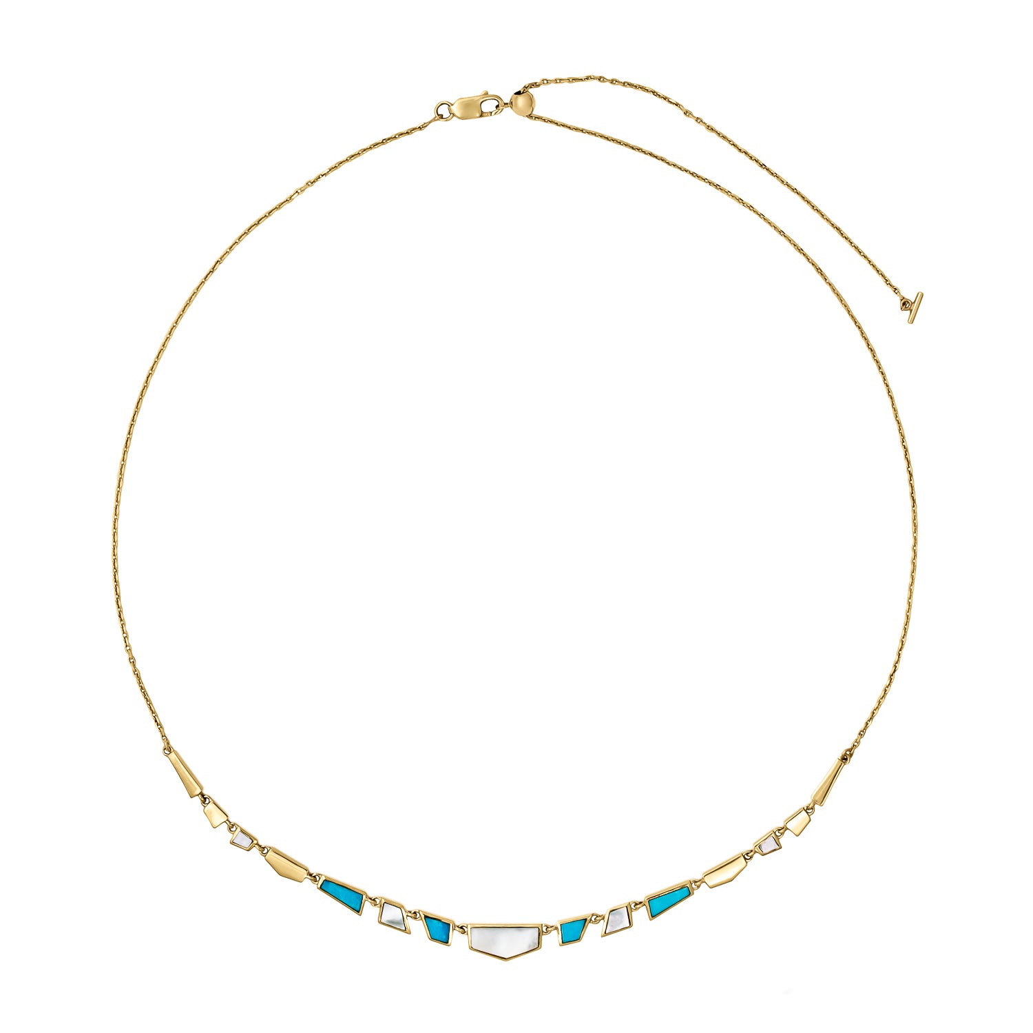 Turquoise &amp; Pearl Tesserae Necklace