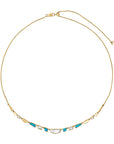 Turquoise & Pearl Tesserae Necklace