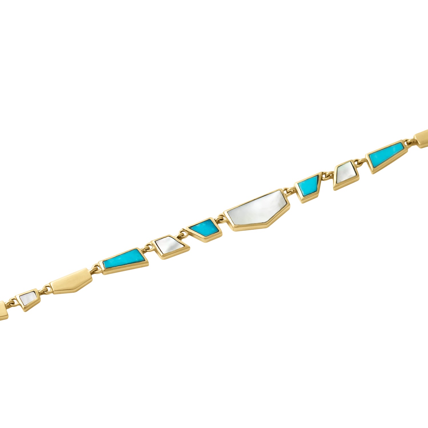 Turquoise &amp; Pearl Tesserae Necklace