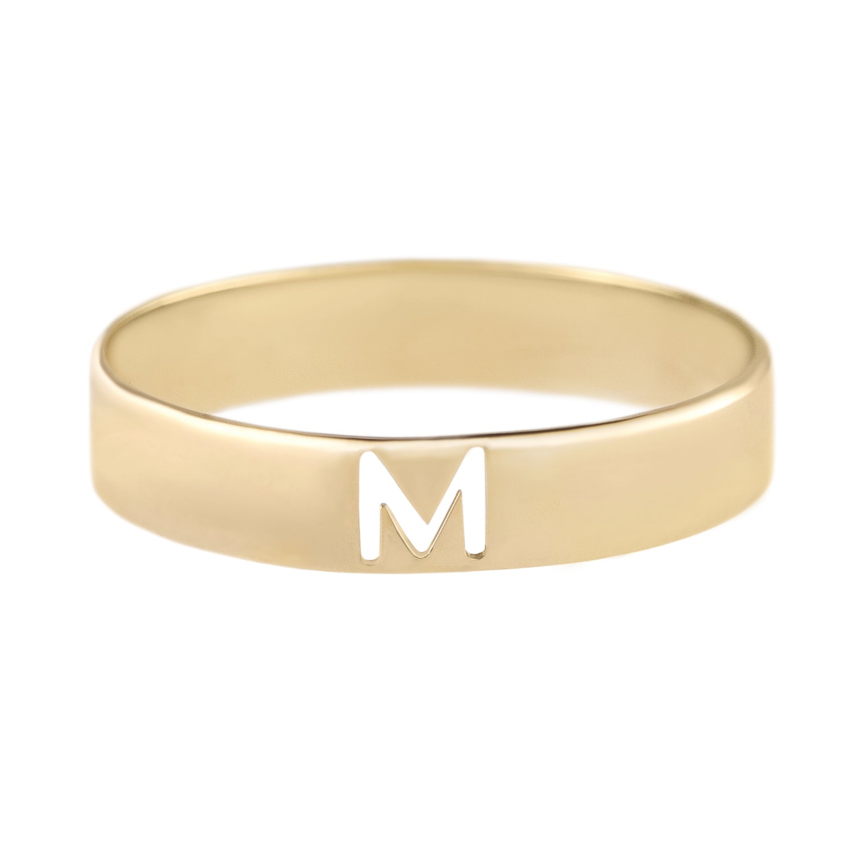 Metier by Tomfoolery: Gold Alphabet Rings