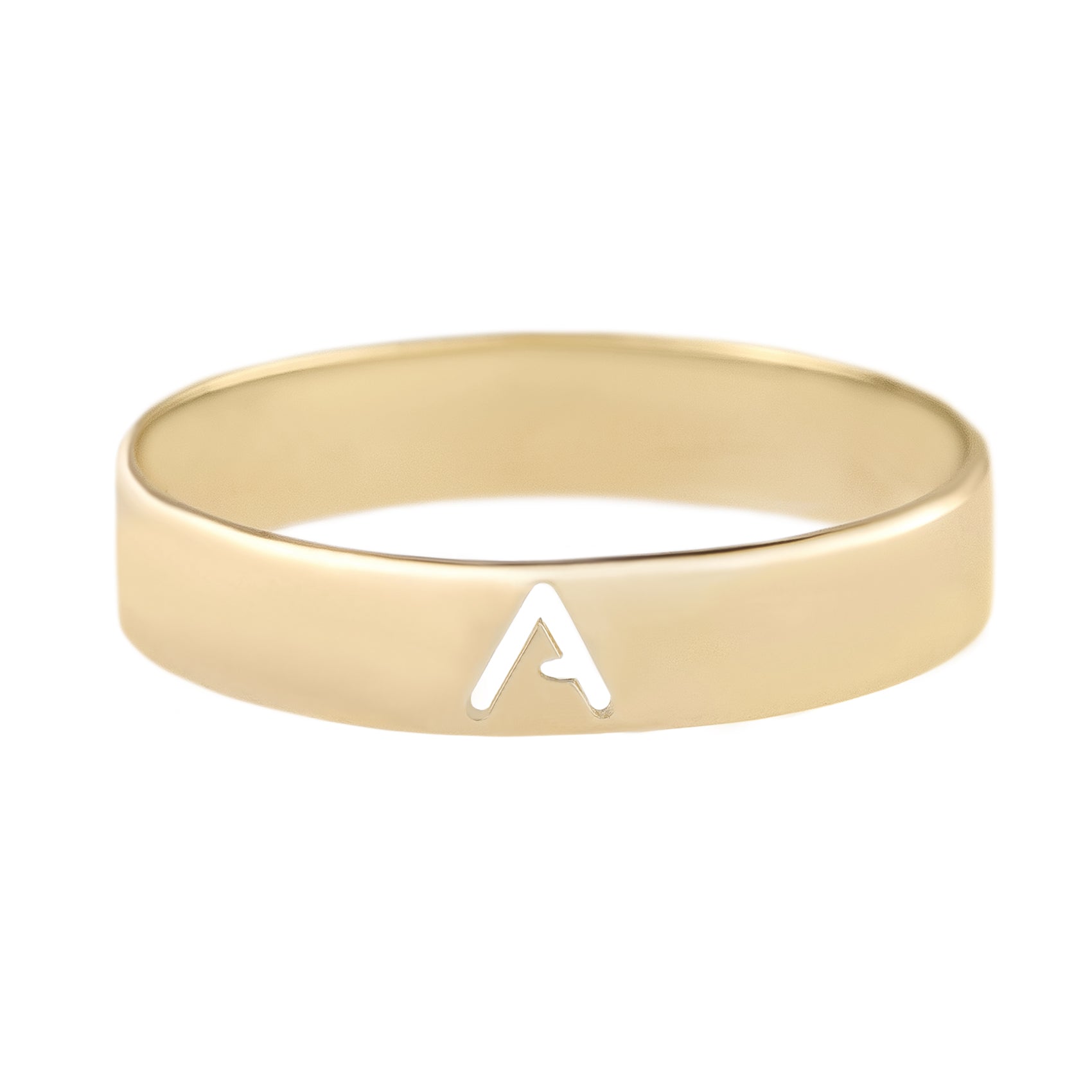 Metier by Tomfoolery: Gold Alphabet Rings