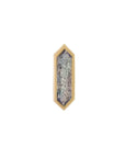 Metier by tomfoolery mini hexa stud 9ct yellow gold and labradorite