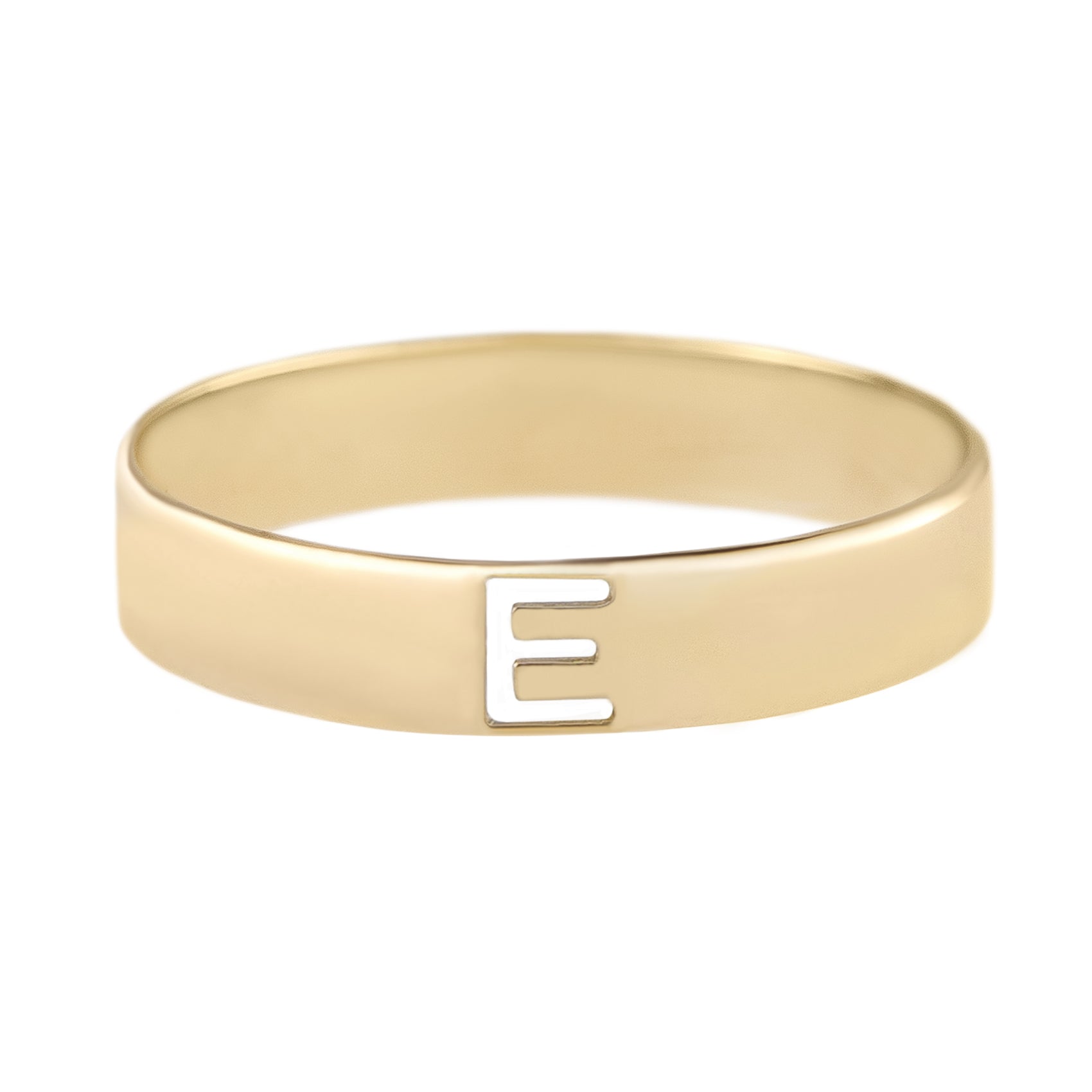 Metier by Tomfoolery: Gold Alphabet Rings