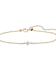 Métier by tomfoolery Princess Gemstone Adjustable Bracelet White Diamond