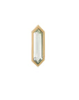 Metier by tomfoolery mini hexa stud 9ct yellow gold and green amethyst