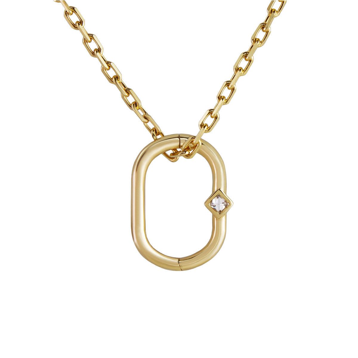 Daith Diamond Clicker & Plaque Adapter.