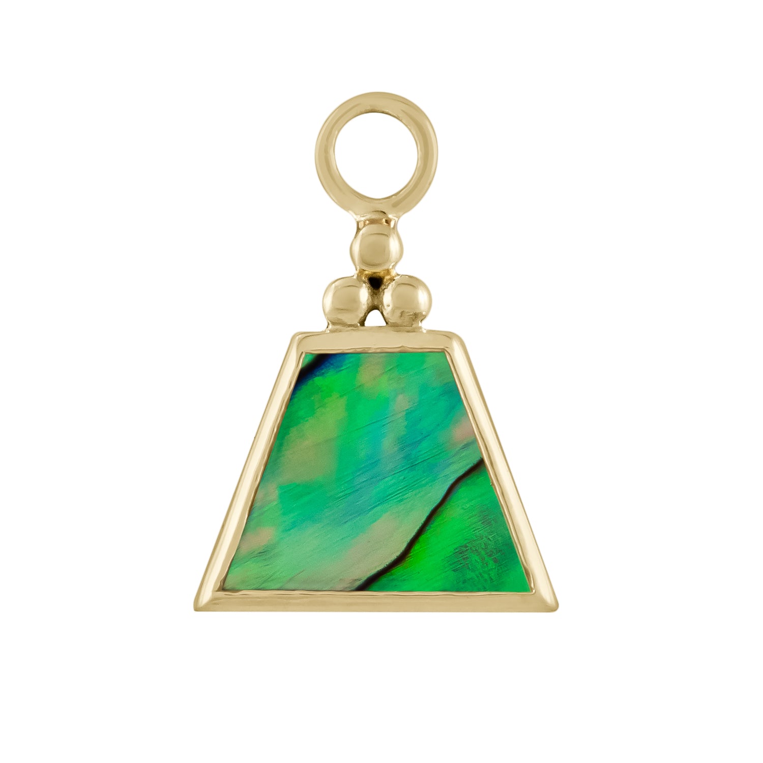 metier by tomfoolery mother of pearl short trapezoid plaque on chain mood from first love collection 
