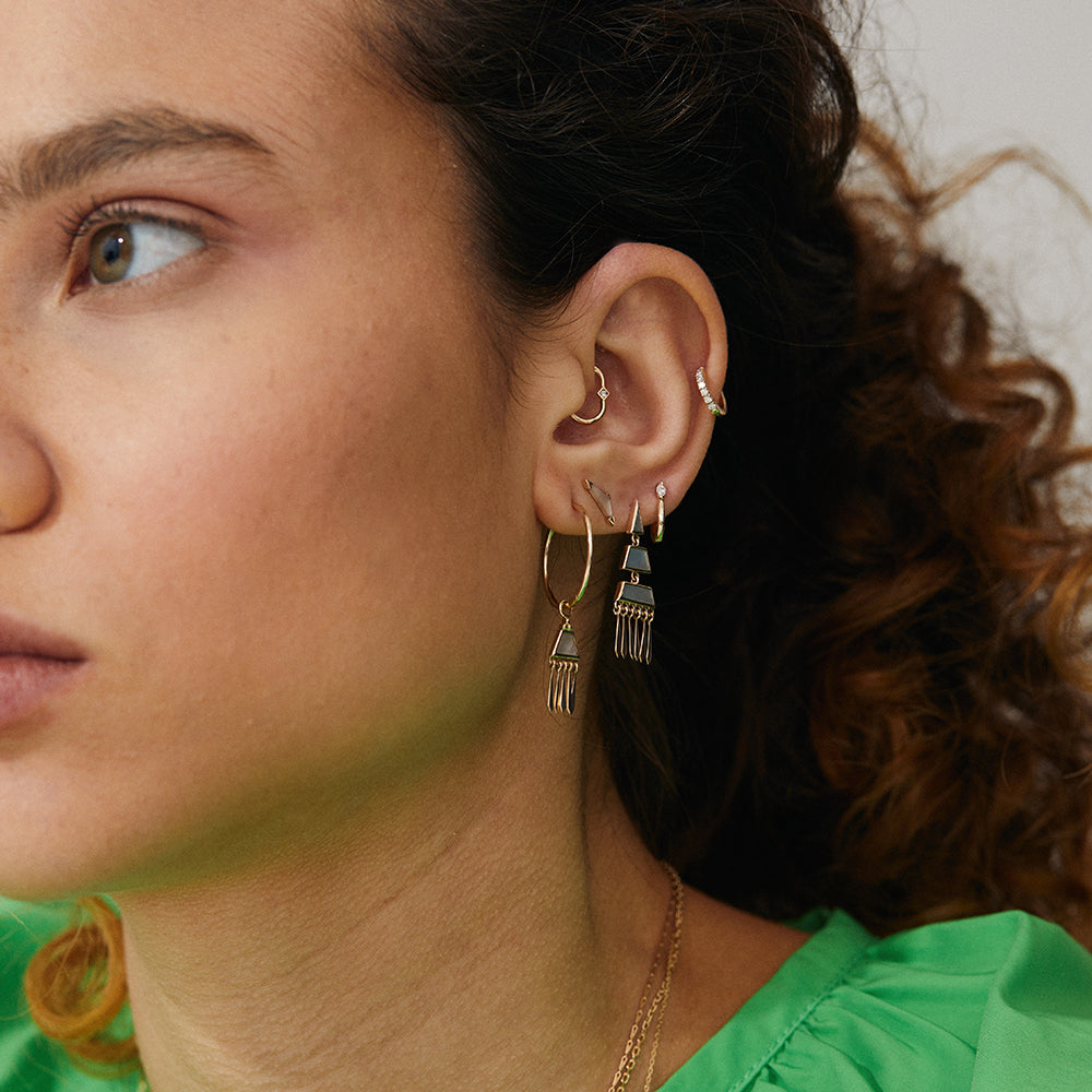 Daith Diamond Clicker & Plaque Adapter.