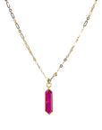 Metier by tomfoolery Roma Necklace + Ruby Quartz Plaque