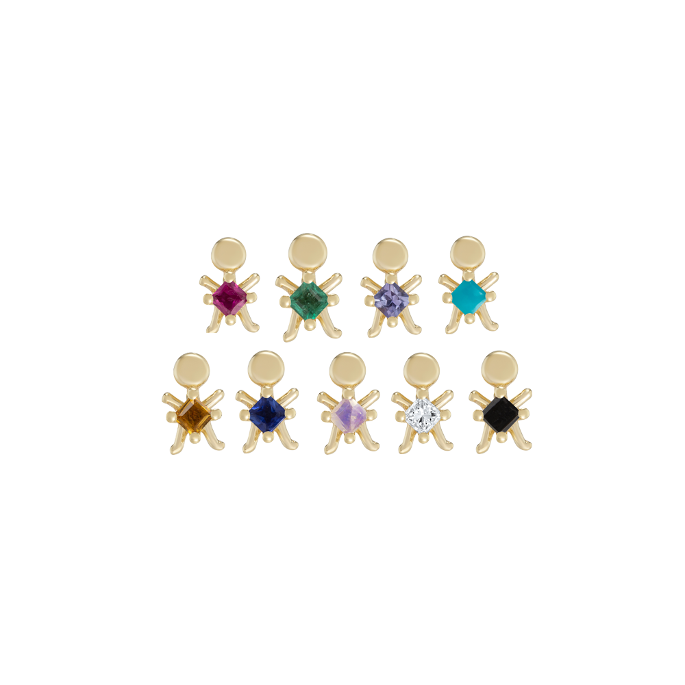 Mini Moi Princess Gemstone Studs