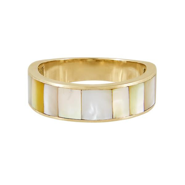Mother of Pearl &amp; Dala Ring Stack