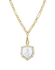 metier by tomfoolery: Limited Edition Intaglio Topaz Anchor Eiffel Heavy Pendant claw side