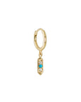 Astra Didi Hexa Turquoise & Diamond Clicker Hoop