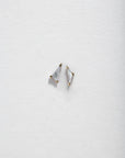 Pearl Elongated Claw Triangle Stud .2