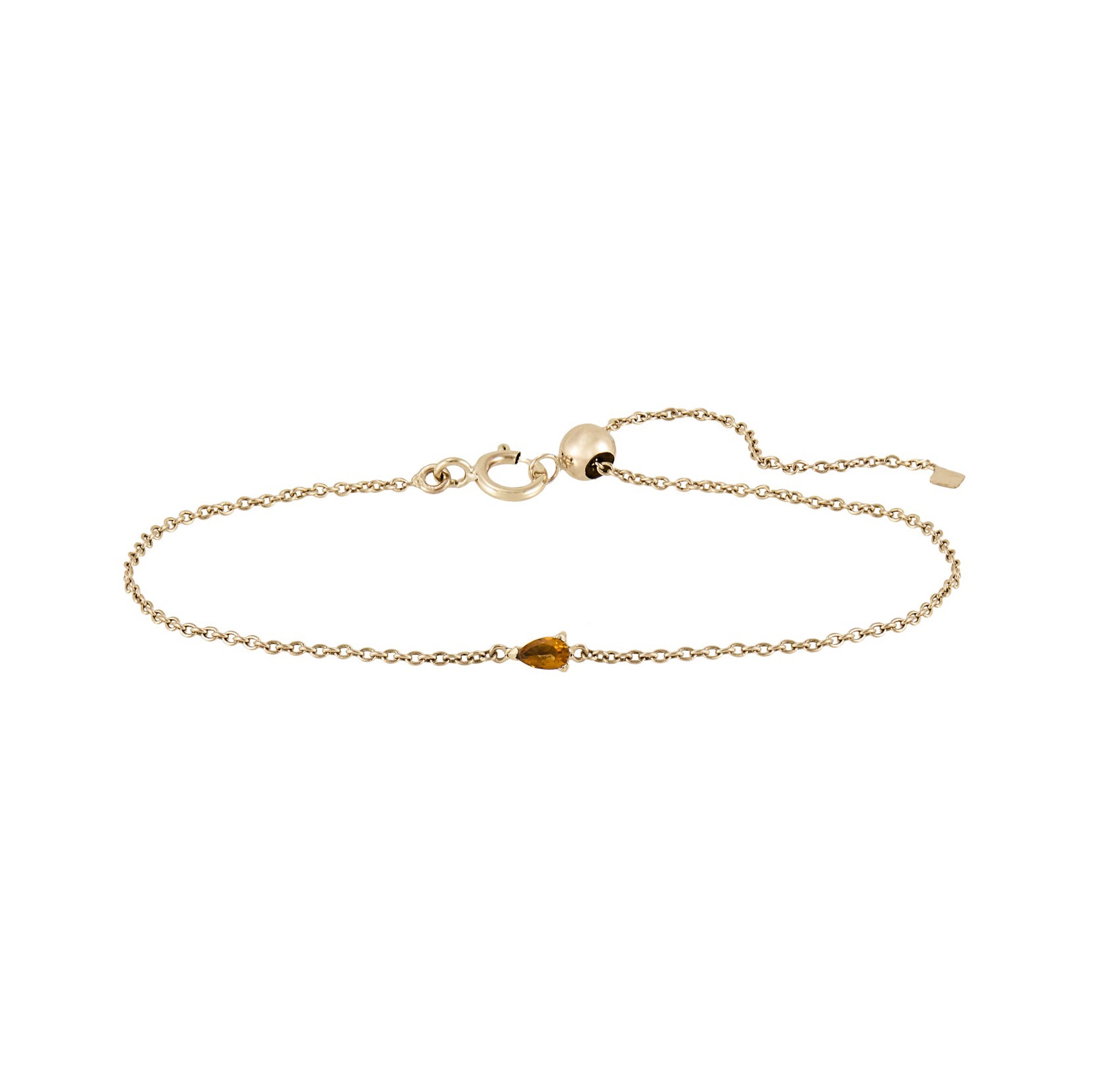 Pear Gemstone Adjustable Bracelets