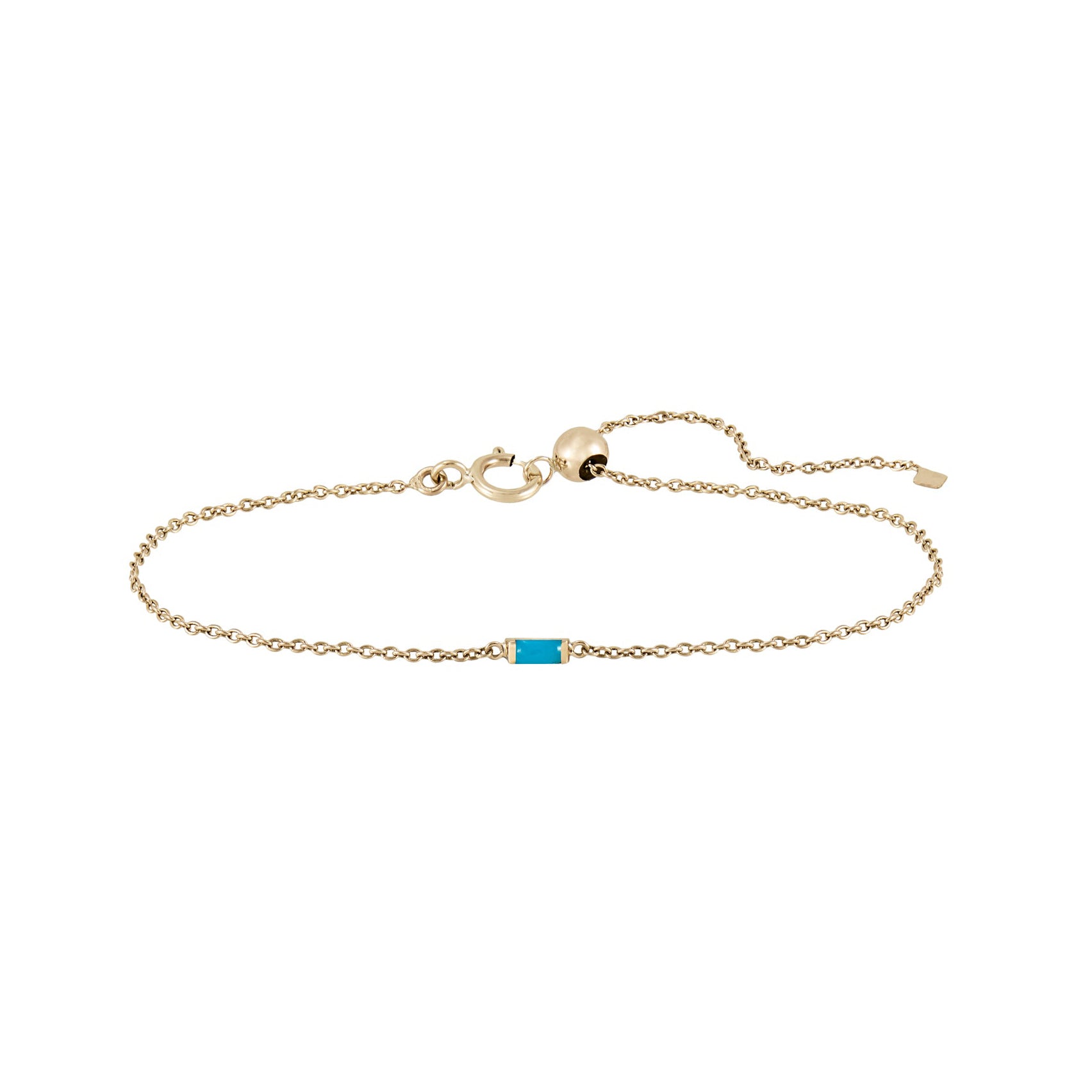 Baguette Gemstone Adjustable Bracelets