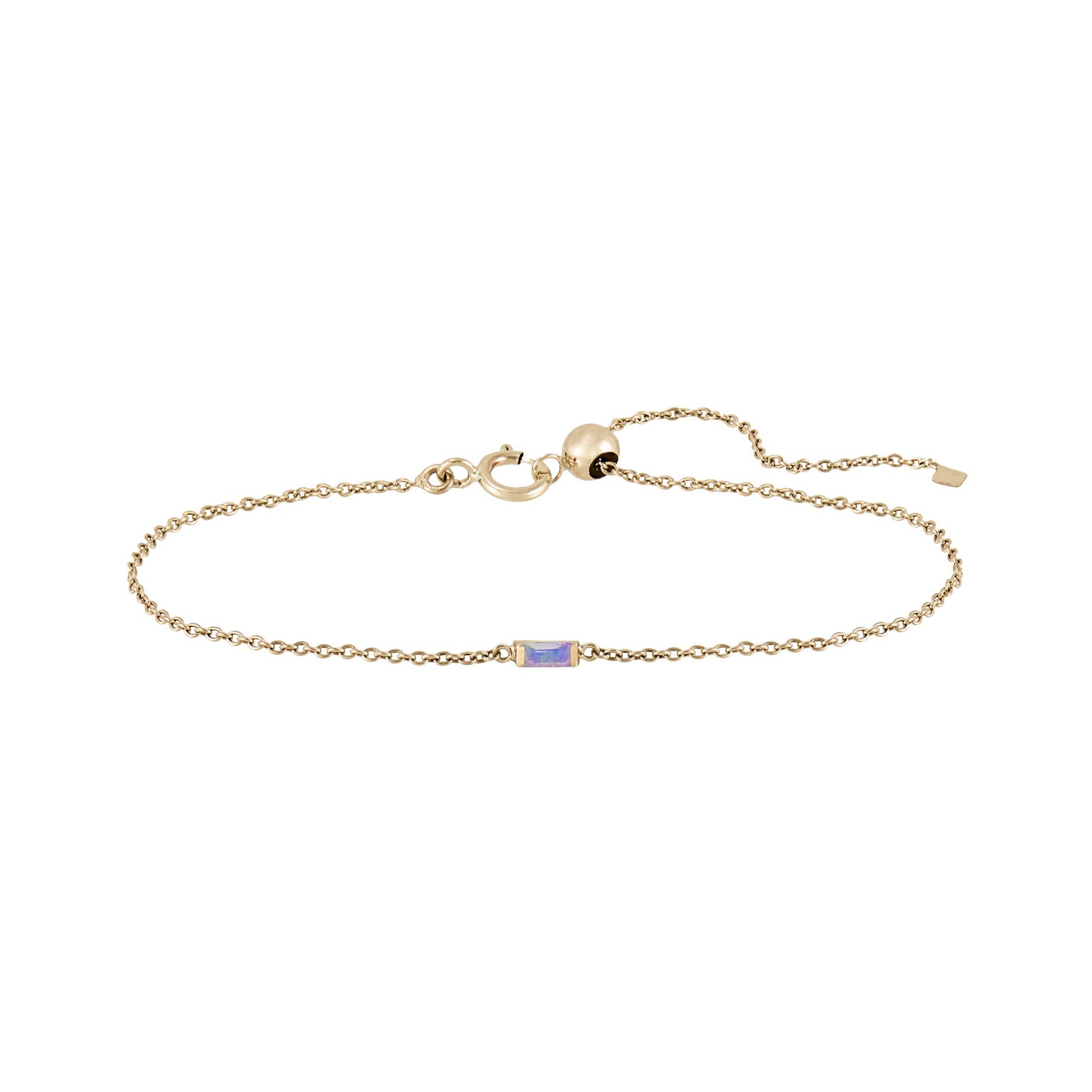 Baguette Gemstone Adjustable Bracelets