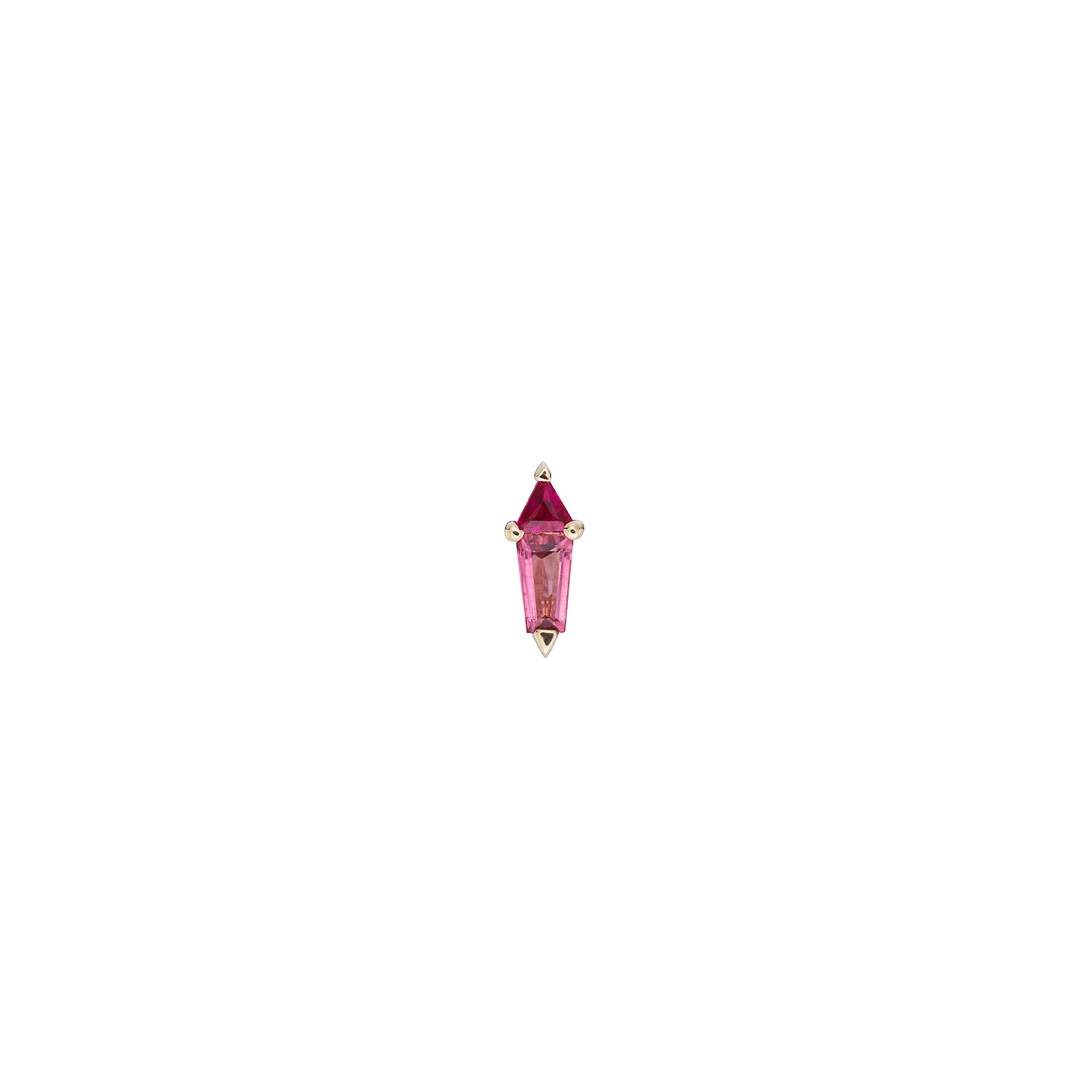 AZ Mini Prism Gemstone Stud