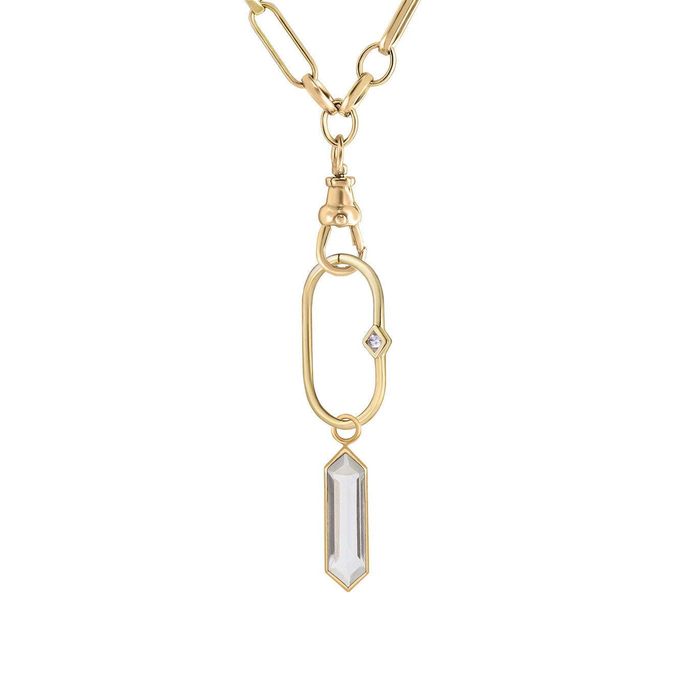Daith Diamond Clicker &amp; Plaque Adapter