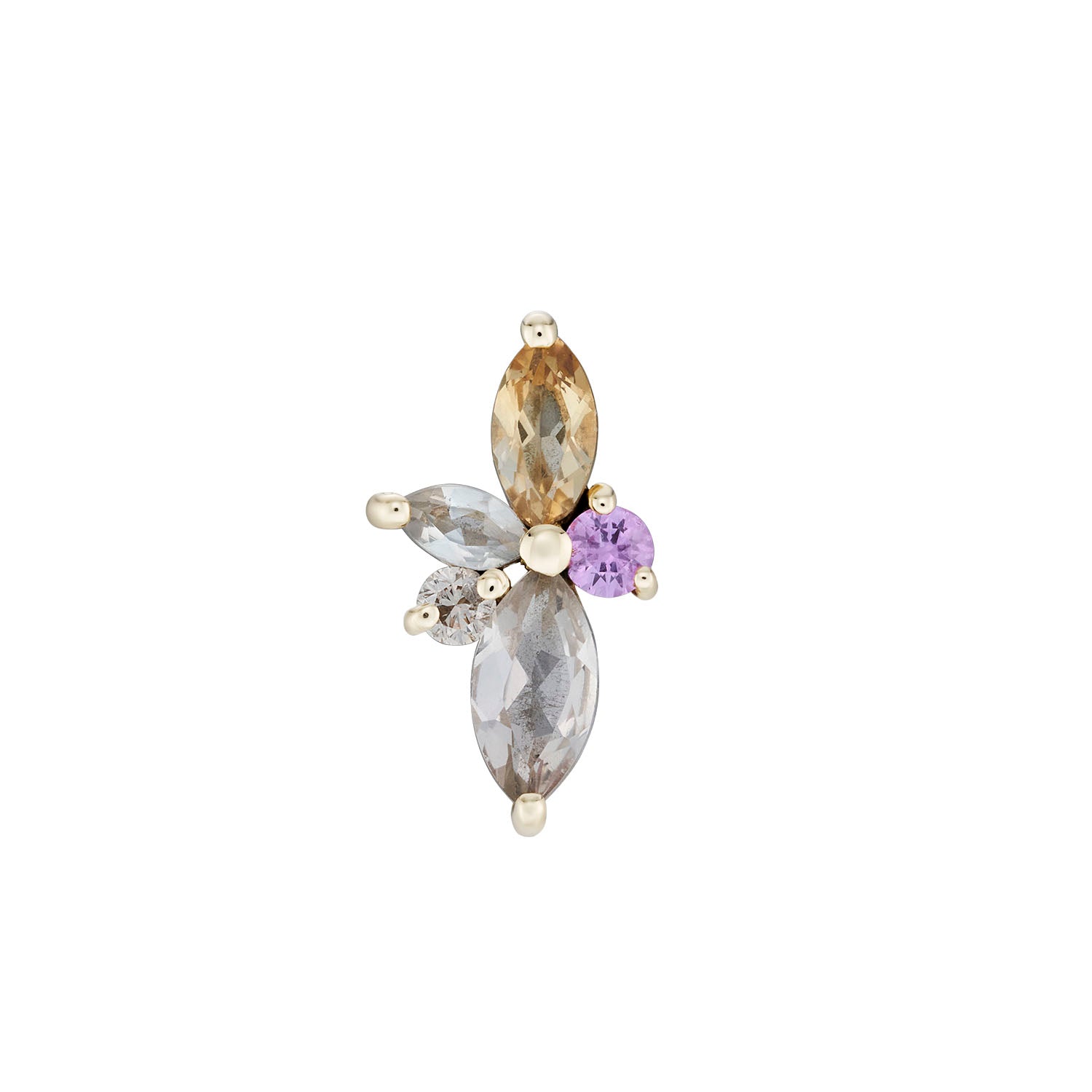 Kaleido Dawn Cluster Stud