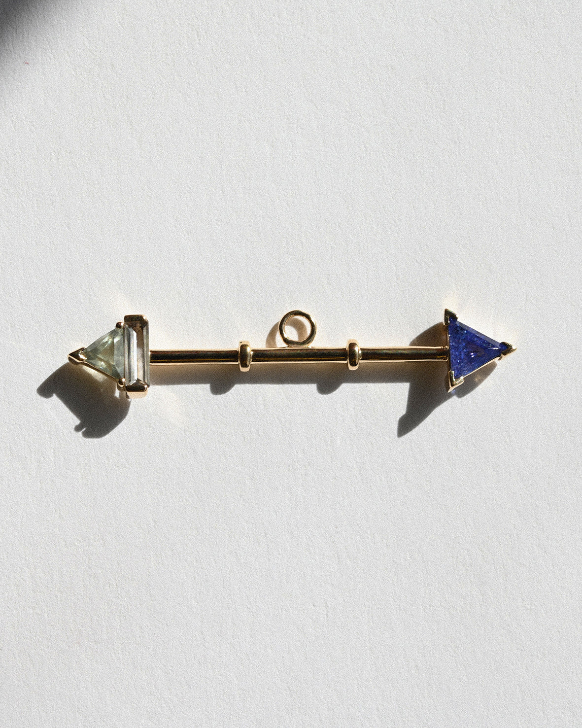 AZ T-Bar Prism Green Beryl White Topaz & Tanzanite