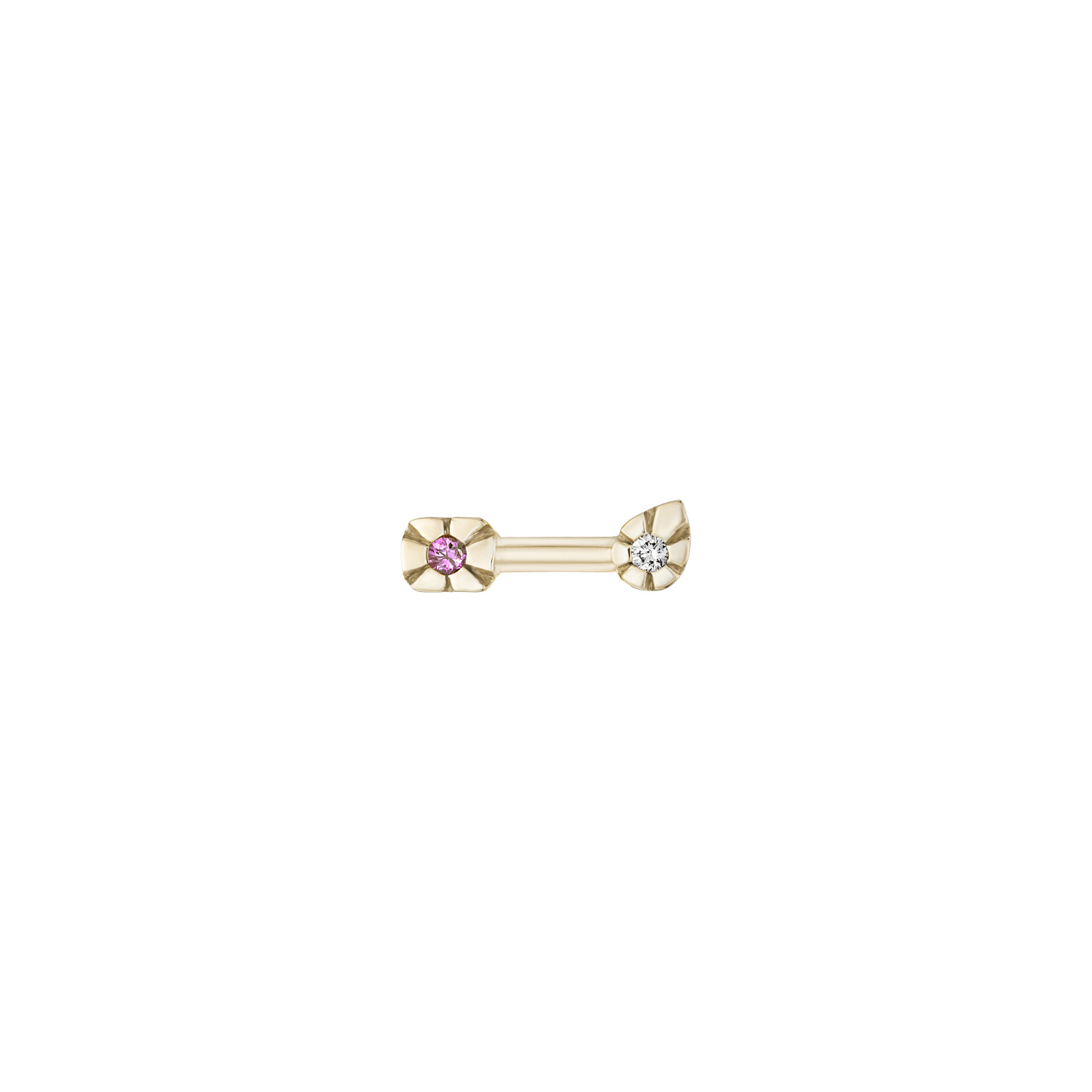 AZ Duo Oval Stud