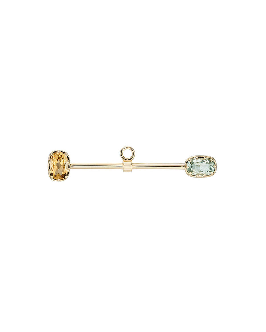 AZ Palladio Citrine & Green Beryl T-Bar
