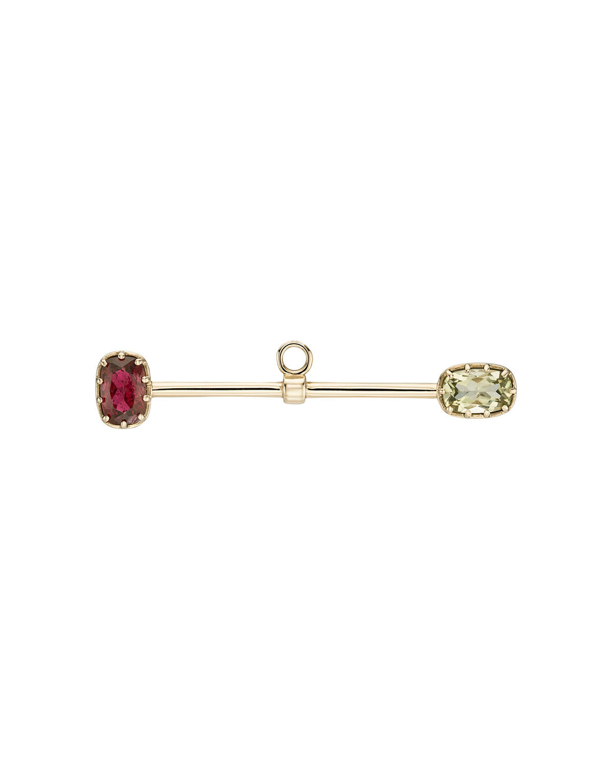 AZ Palladio Pink Tourmaline & Lemon Quartz T-Bar
