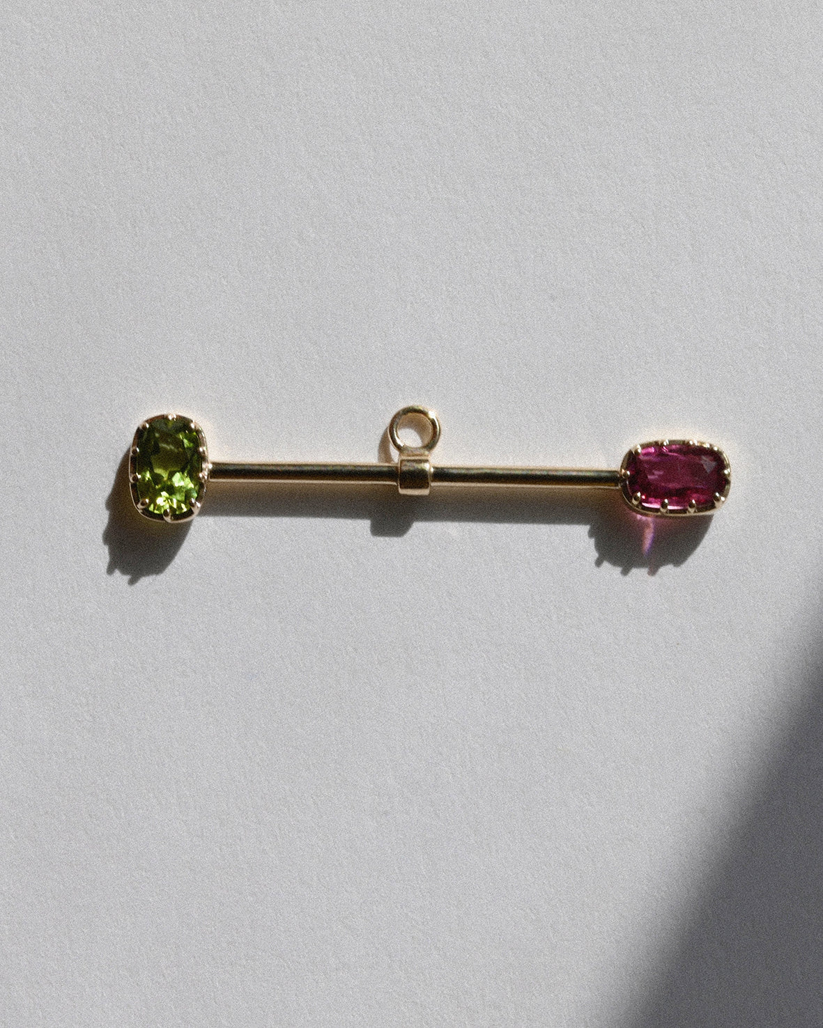 AZ T-Bar Palladio Peridot & Pink Tourmaline