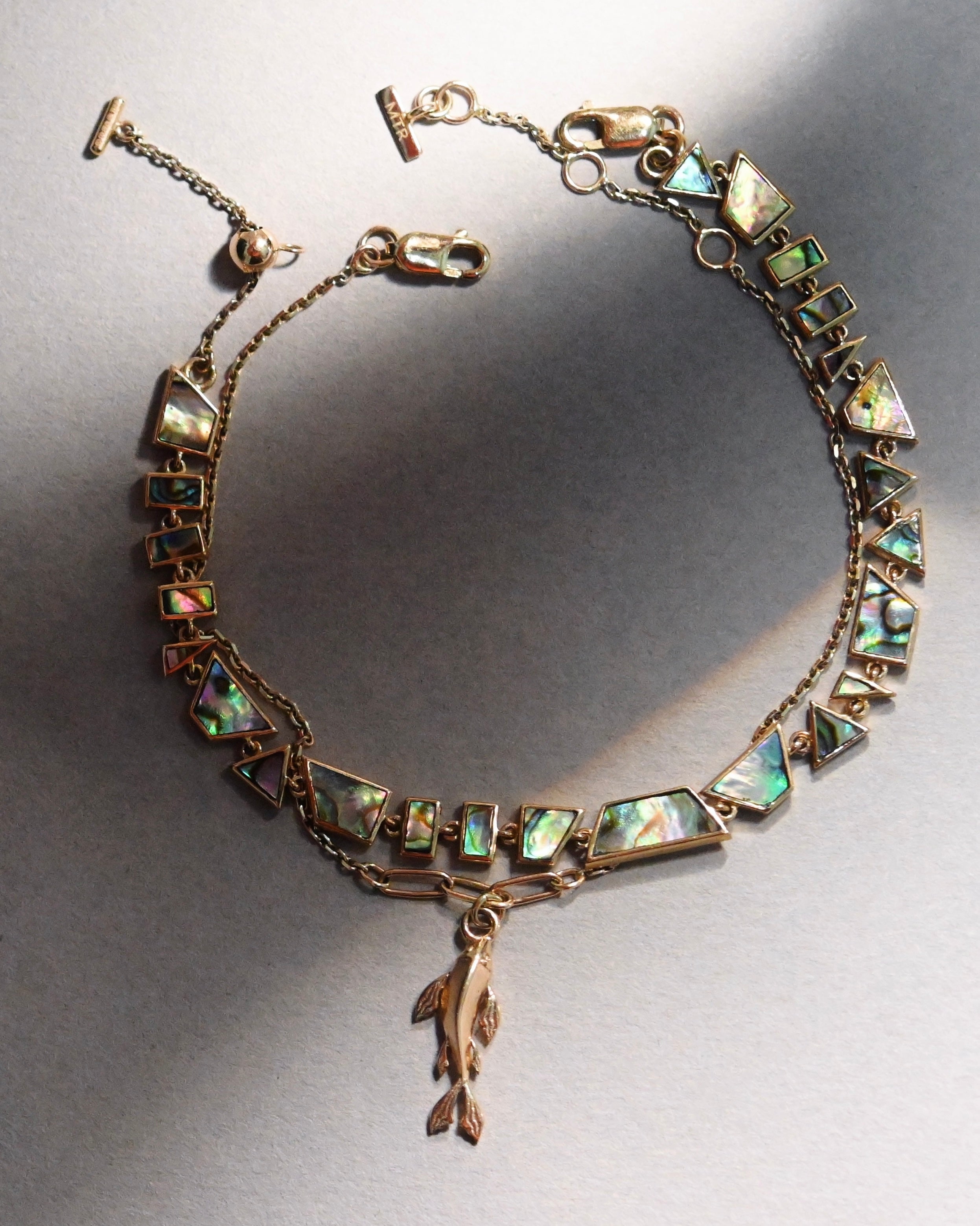 Espirit Koi and Tesserae Bracelets Layered Look