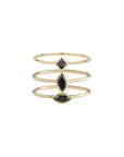 Black Diamond Stacking Rings