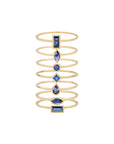 Blue Sapphire Stacking Rings