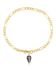 London Flats Bracelet with Lapis Short Pendulum