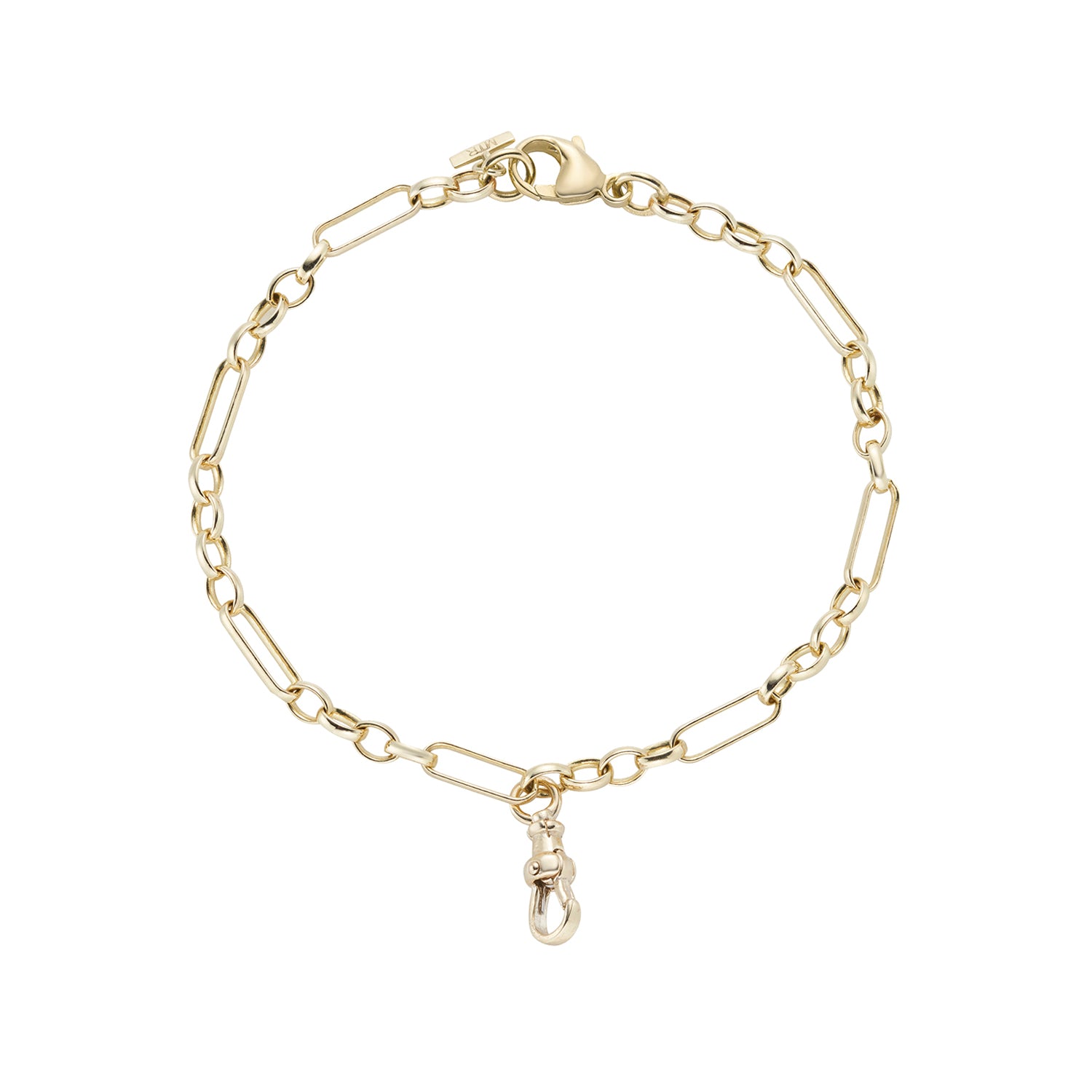 Heavy Eiffel Chain Bracelet with Swivel