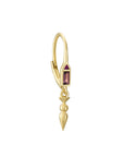 Ruby & Pink Tourmaline Mini AZ Honey Hook Earrings