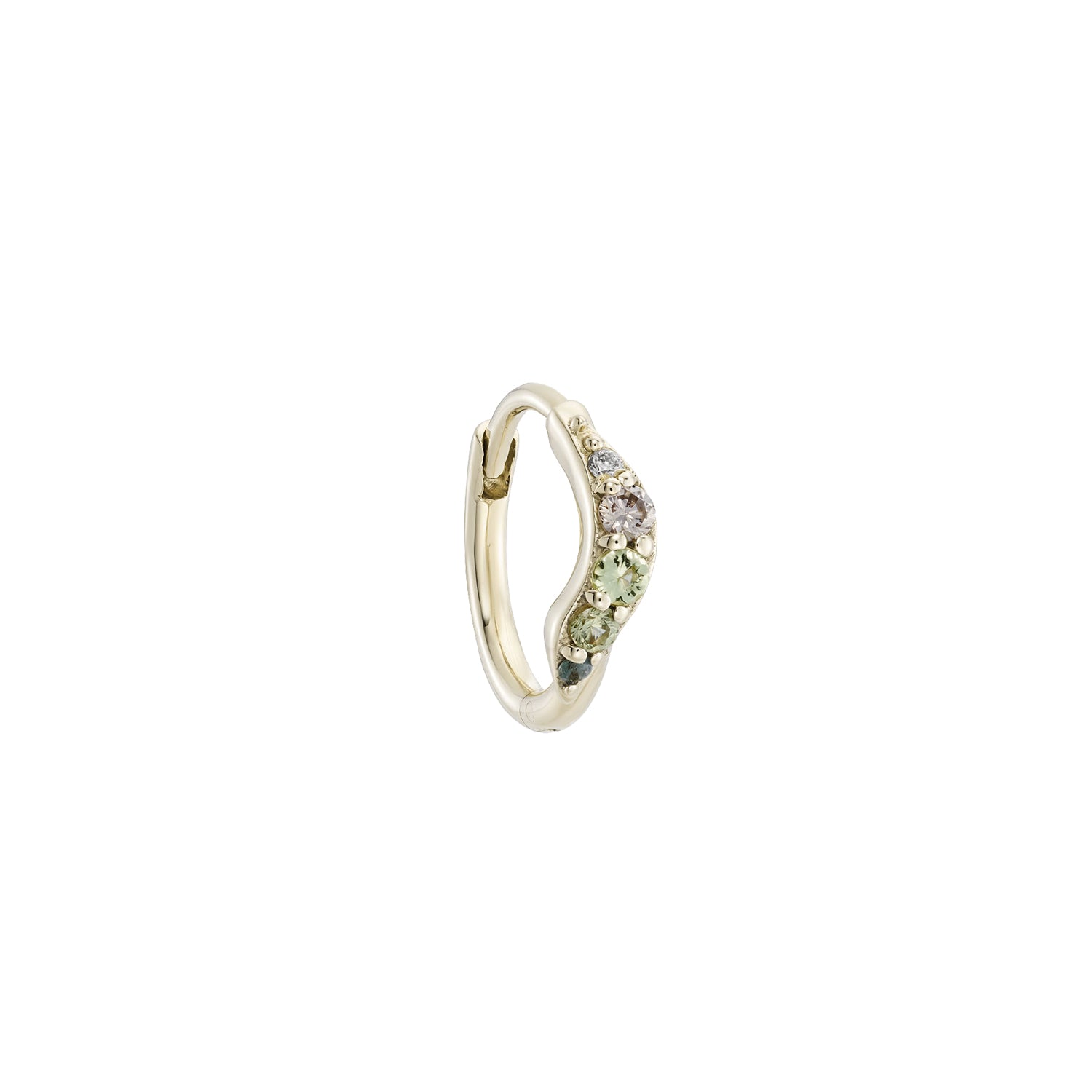 Kaleido Mist Gemstone Curve Clicker Hoop original size