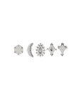 White Gold Dala Details BOLD Studs