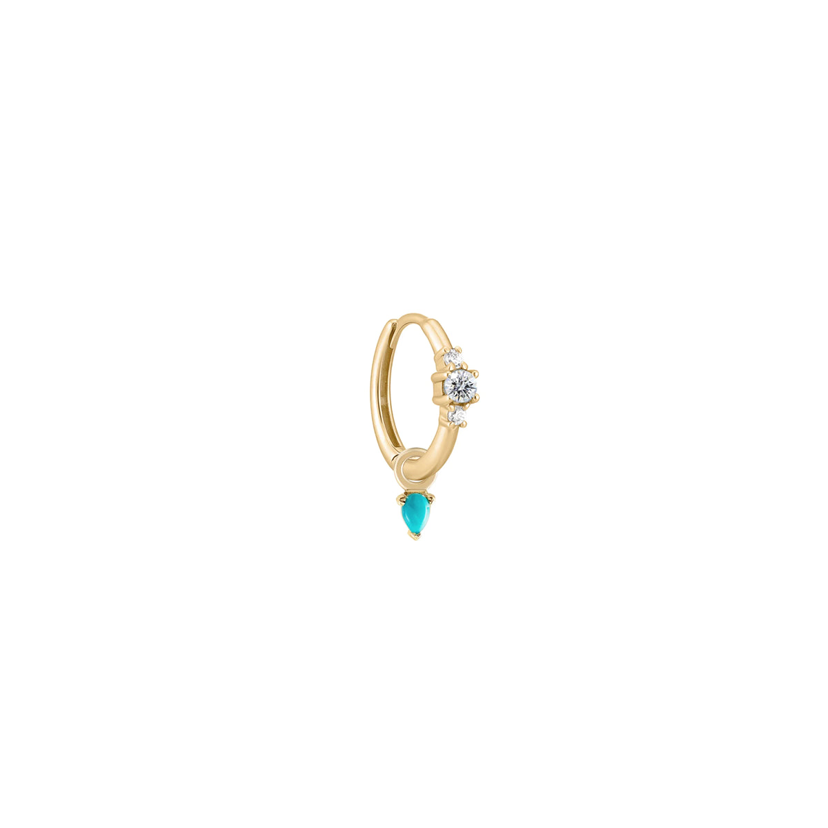 Petite Triple Diamond Clicker &amp; Mini Claw Turquoise Plaque