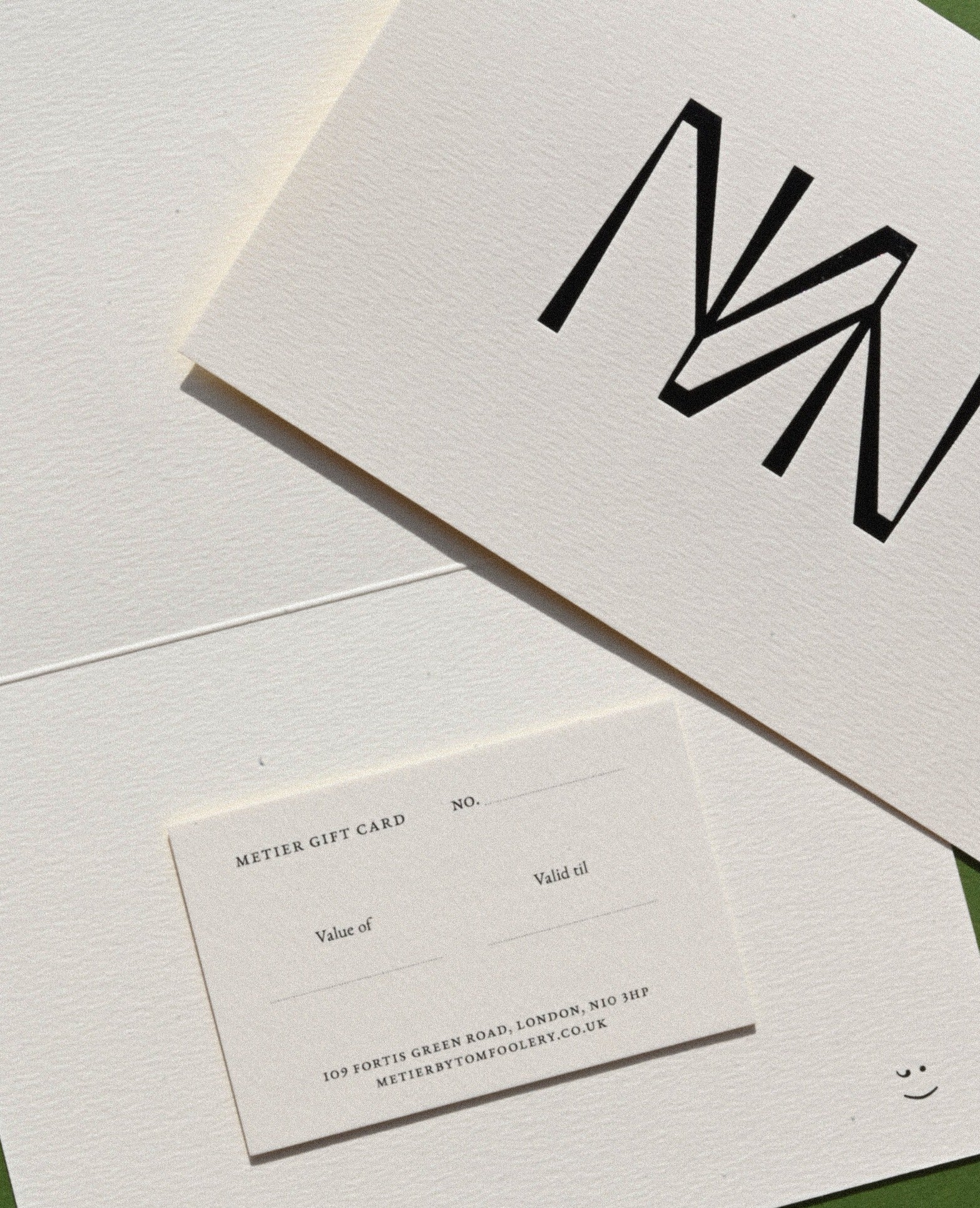 Métier by tomfoolery Gift Card Presentation Card