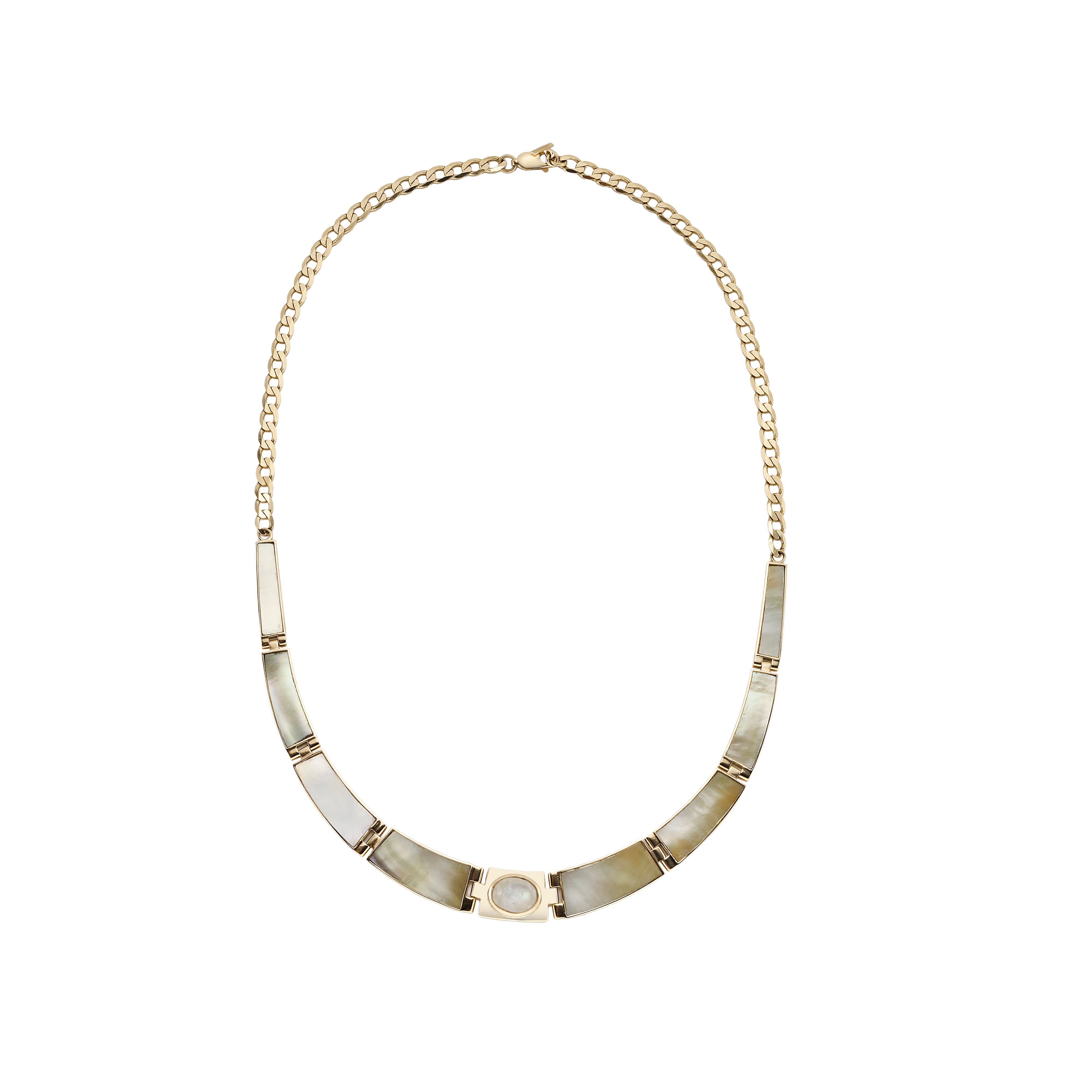 Moonstone & Pearl Inlay Collar