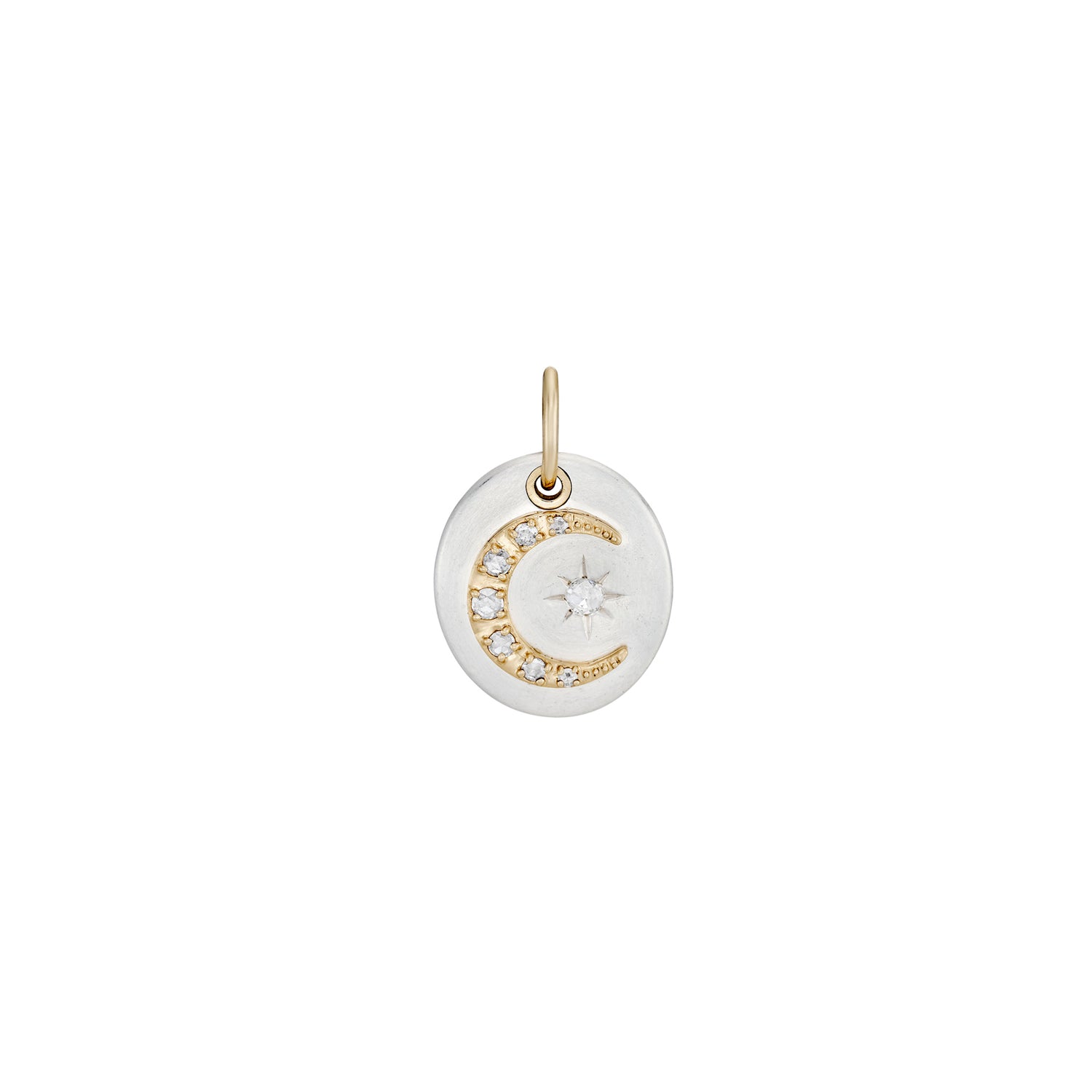 Polaris Diamond Crescent Pendant
