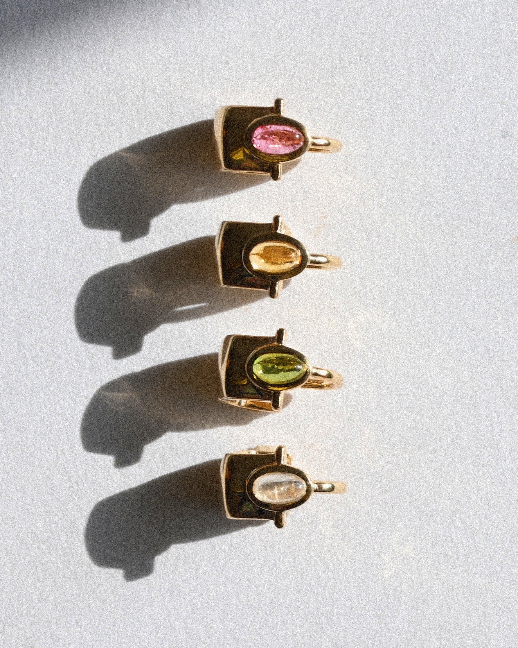 Rondelle Gemstone Cuff Huggie mood image 