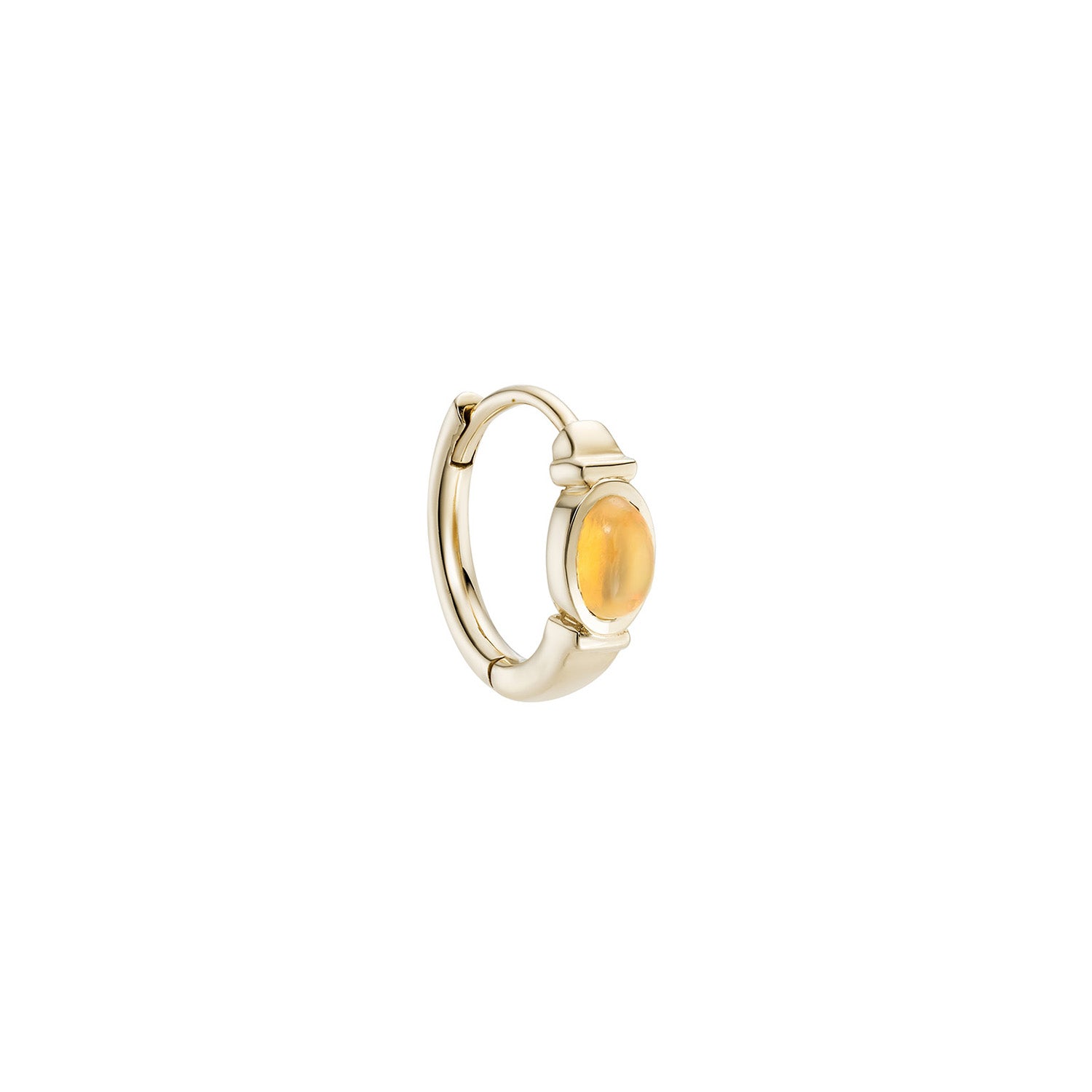 Rondelle Gemtone Clicker Hoop Citrine