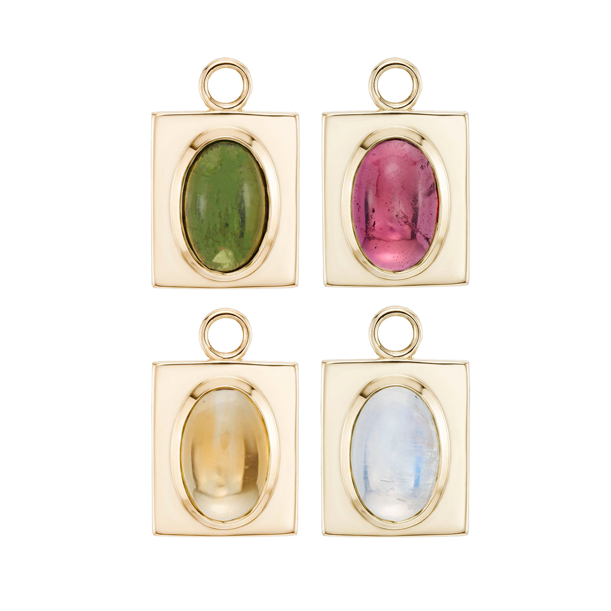 Rondelle Large Gemstone Plaque